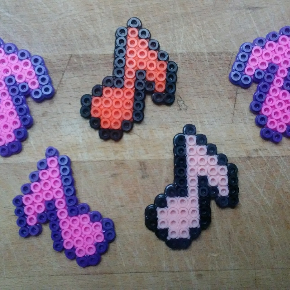 Pack of 10: Mini Music Notes Perler Beads