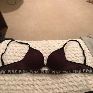 Pink | Maroon lace bra