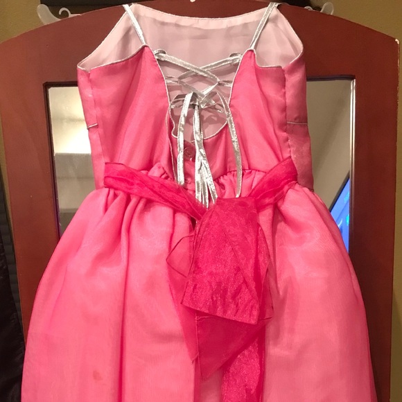 Precious Pink Spaghetti Strap Tulle Gown - Picture 2 of 3