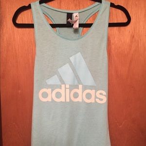Baby Blue Adidas Racerback Tank Top