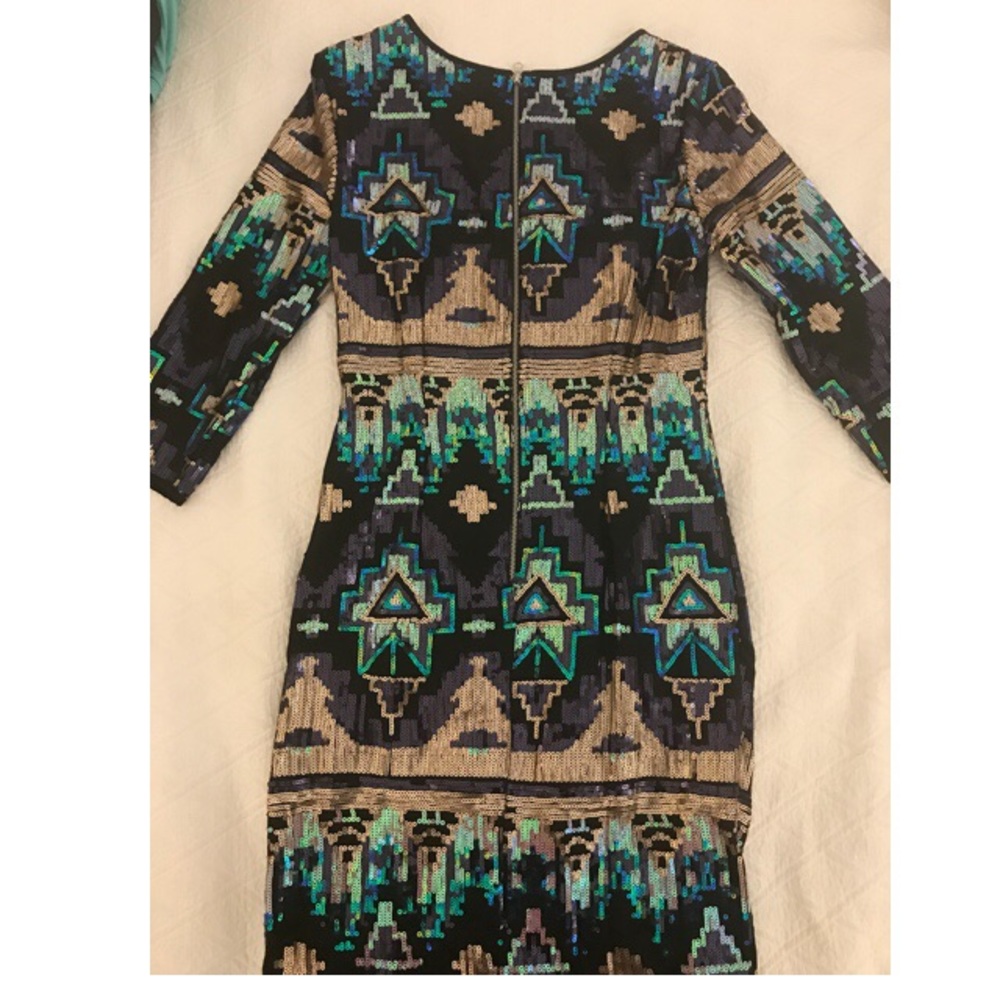 ASOS sequined long sleeve dress