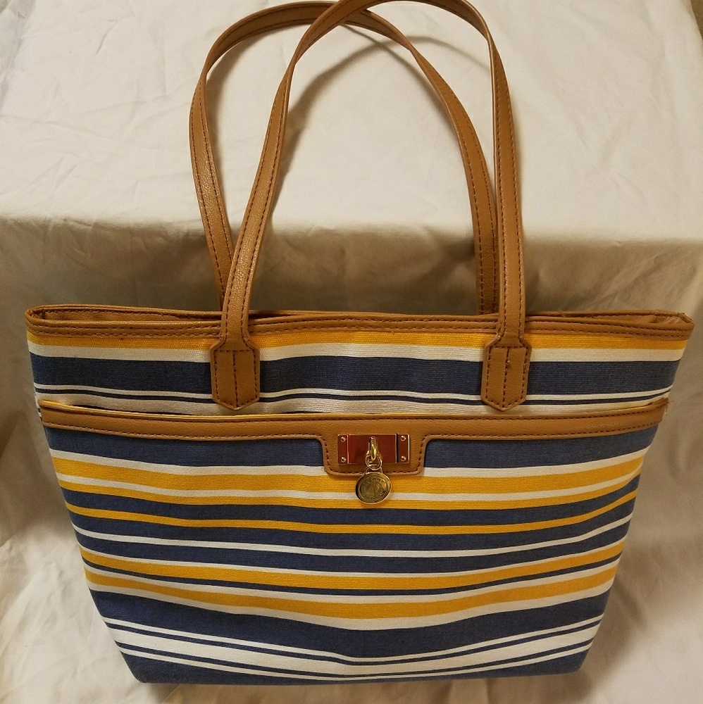 !! SALE !! Tommy Hilfiger Striped Canvas Purse
