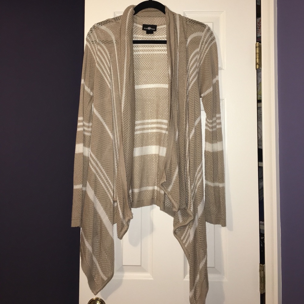 striped sweater cardigan