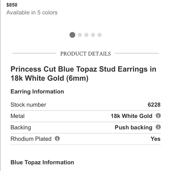 18k Blue Topaz👉🏻 Decided to Keep😌 - Picture 2 of 2