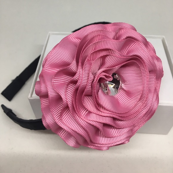 Handmade Pink Flower Hairband - Picture 1 of 3