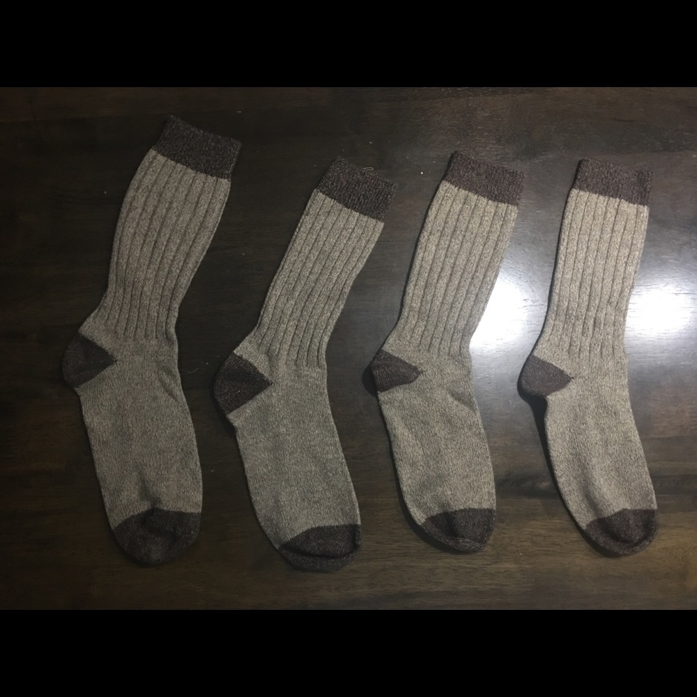 ❗️SOLD❗️Brown & Beige Tweed Dress socks