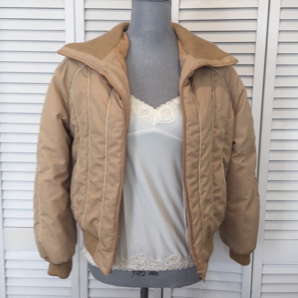 Tan Puffer Jacket
