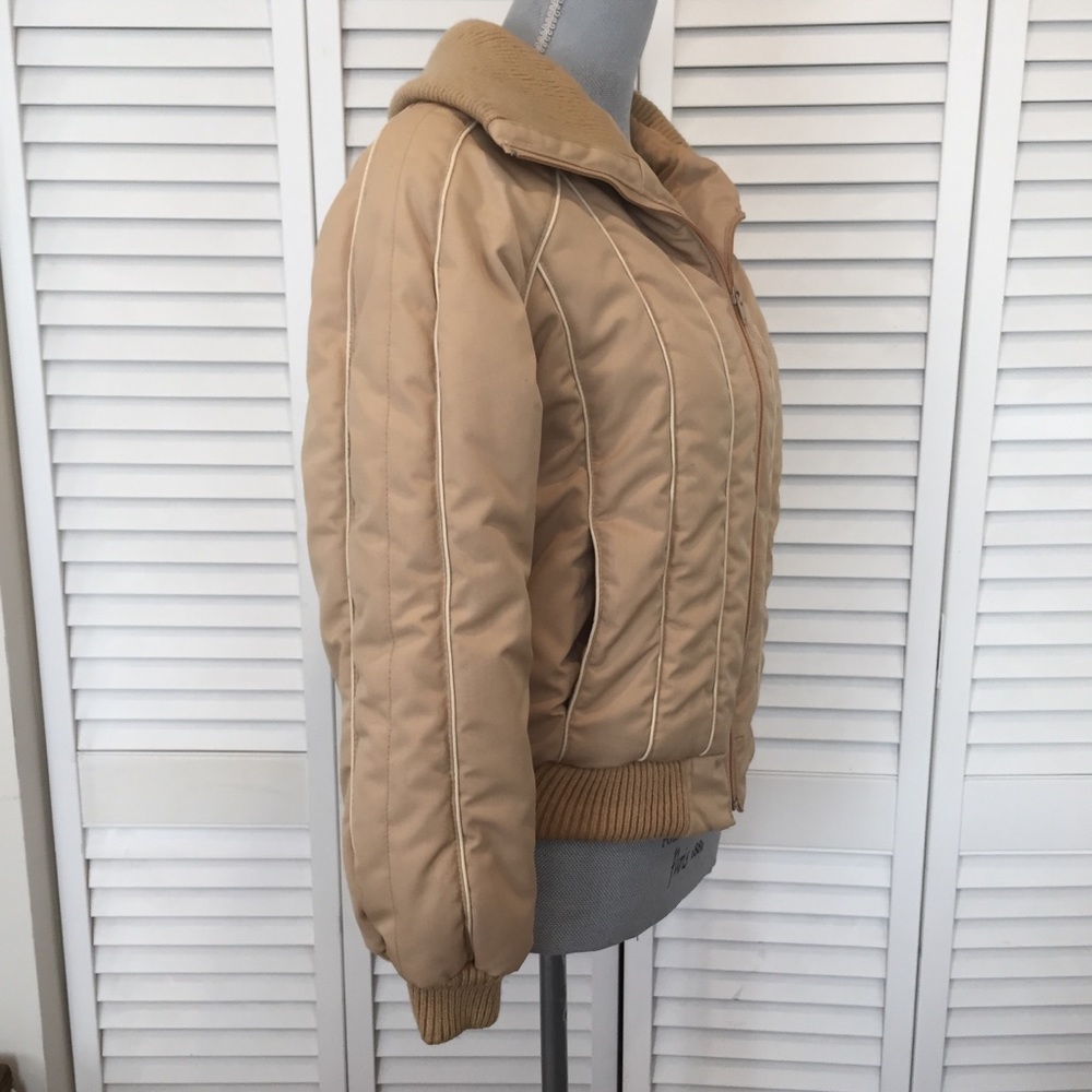 Tan Puffer Jacket - Picture 4 of 8