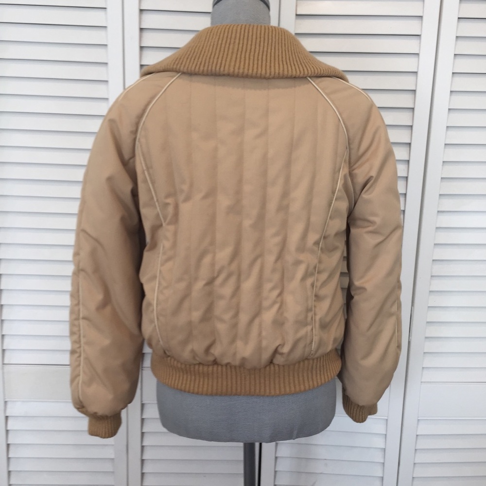 Tan Puffer Jacket - Picture 5 of 8