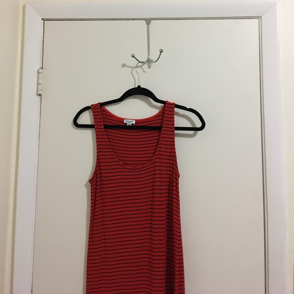 Red striped Splendid Dress.