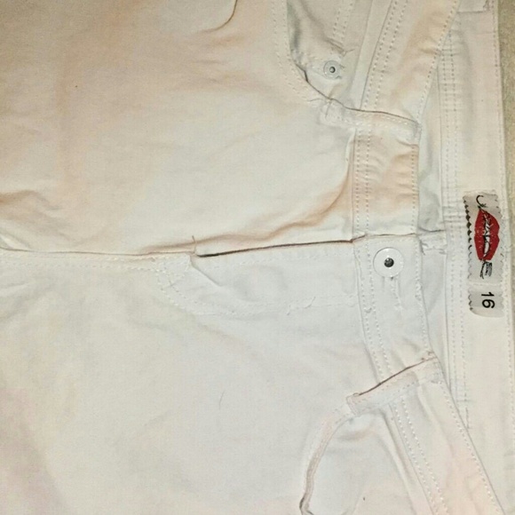 2 pairs - Bundle Jeans Sz 16 White & Beige - Picture 3 of 5