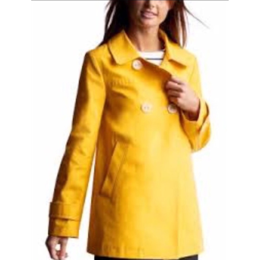 Gap Trenchcoat, yellow, size S