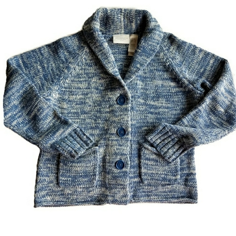 Lizwear Vintage Shawl Collar Petite Cropped Cardigan