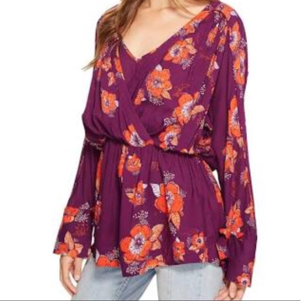 New FREE PEOPLE Tuscan Dreams Floral Sz MED