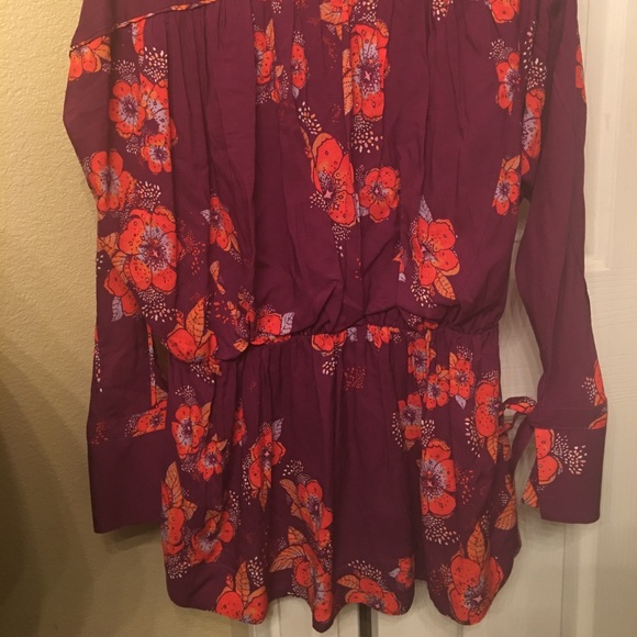 New FREE PEOPLE Tuscan Dreams Floral Sz MED - Picture 7 of 8