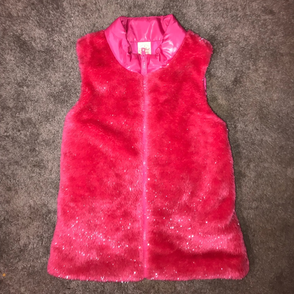 Sparkly ‘Fur’ Vest, Large (10/12)