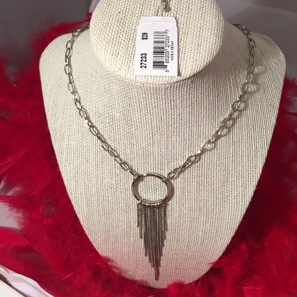🔗 Chic Hoop n Chains Necklace 🔗
