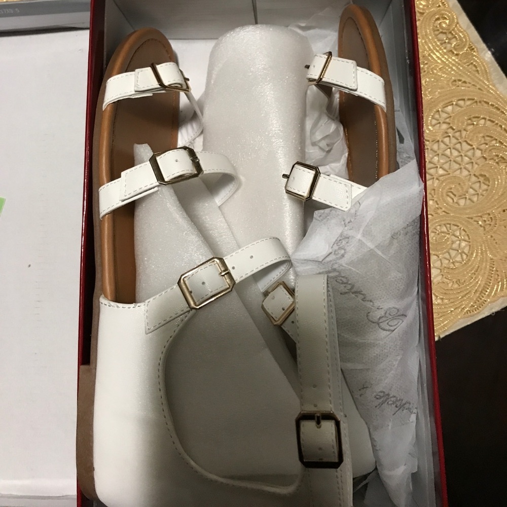 White sandal gladiators