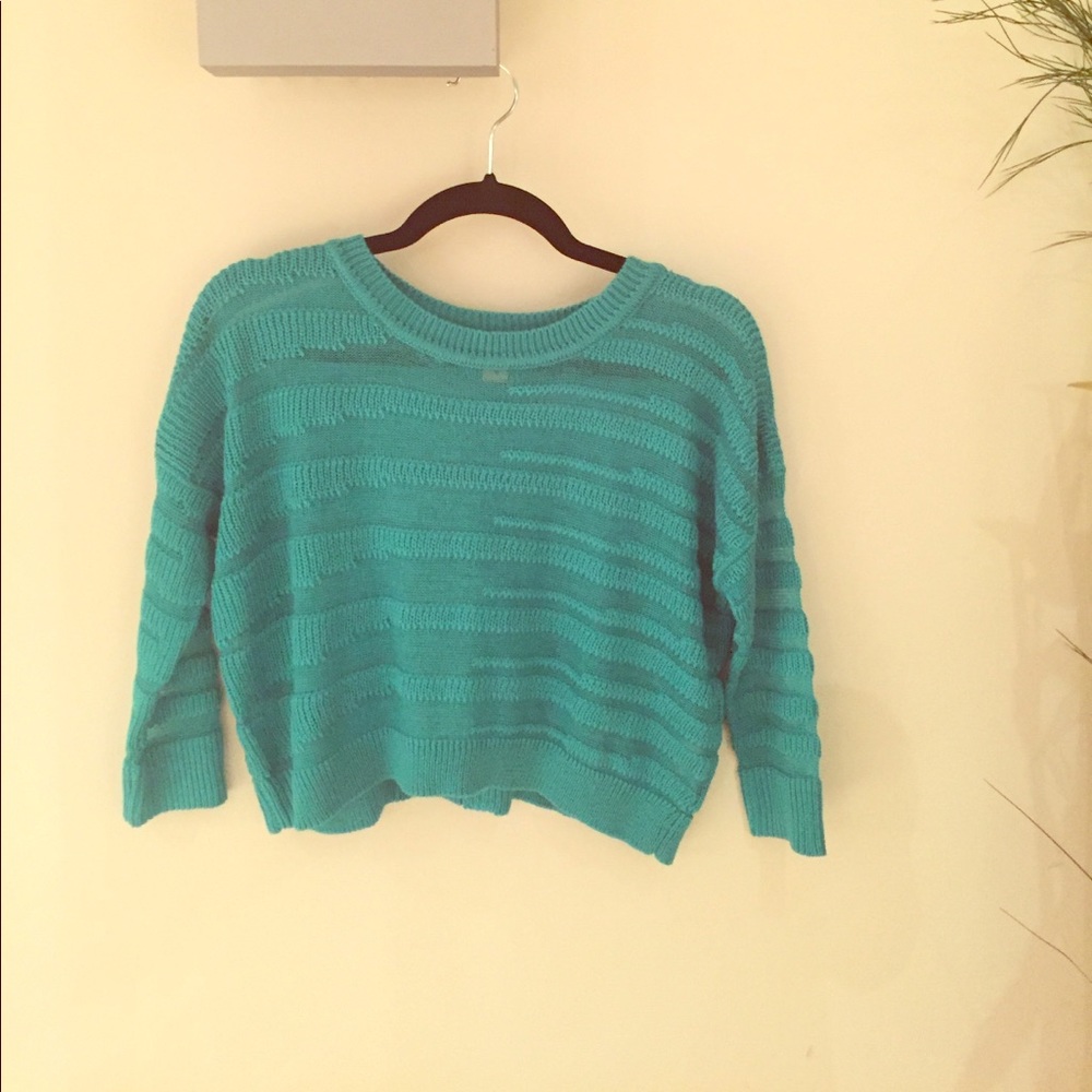 $3 SALE! Semi sheer cropped sweater