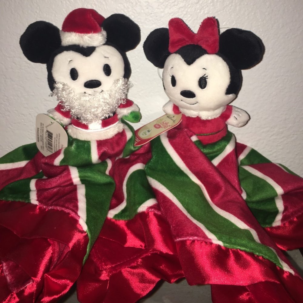 Holiday Mickey and Minnie itty bittys baby