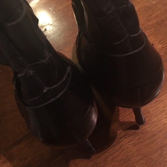 MISS SIXTY Leather Black Boots Sz 36 - Picture 4 of 8