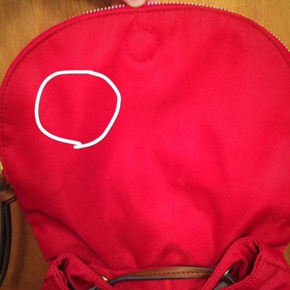 Karl Lagerfeld Red Nylon Backpack
