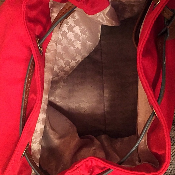 Karl Lagerfeld Red Nylon Backpack main image 5