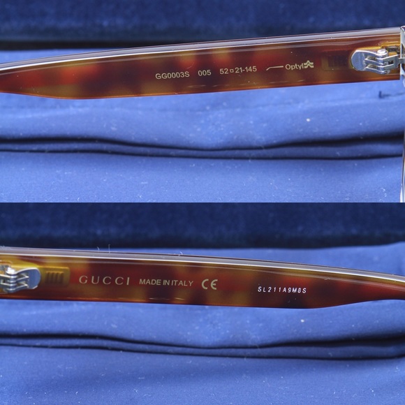 NWT Authentic Gucci Sunglasses 52MM Wayfarer - Picture 5 of 6