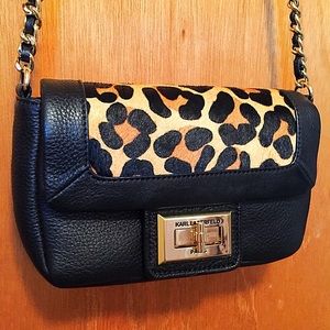 NWOT BRAND NEW Karl Lagerfeld Leopard Crossbody