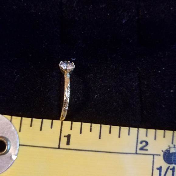 Vermeil Cubic Zirconia Ring - Picture 2 of 7