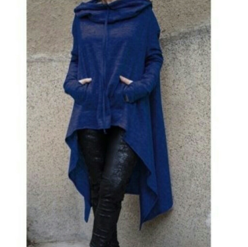Casual Poncho Glaze Cucullate Pullover 