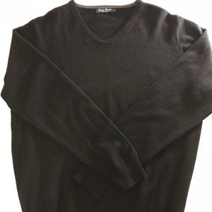 Pringle 100% Cashmere V-Neck Sweater Black Sz. L