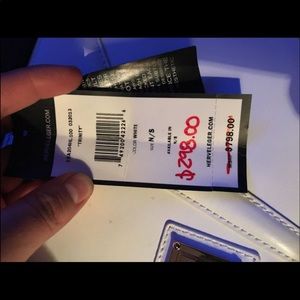 Herve leger off white clutch