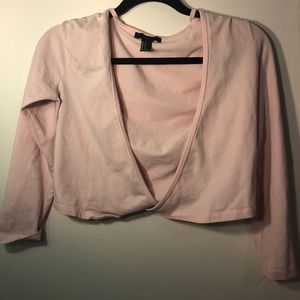 Pink ballerina crop top