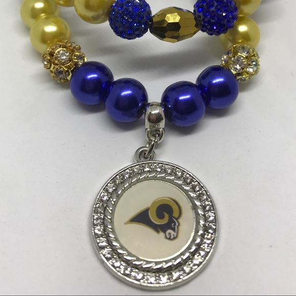 Rams NFL style Bracelet set - Picture 2 of 2