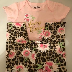 Baby girls Pink Juicy Couture Outfit Size 6-9 New