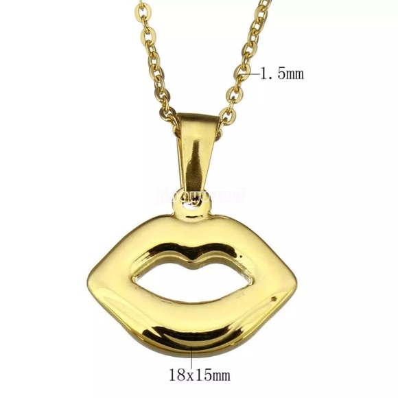 NWT🌹✨ROSE GOLD • LIPS Necklace • 3 LEFT💋 - Picture 3 of 3