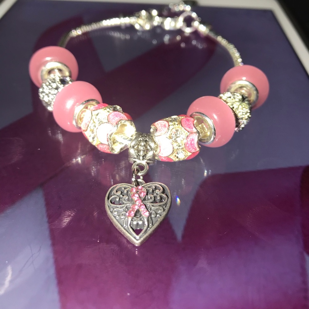 Breast Cancer 🎀 European Charm Bracelet