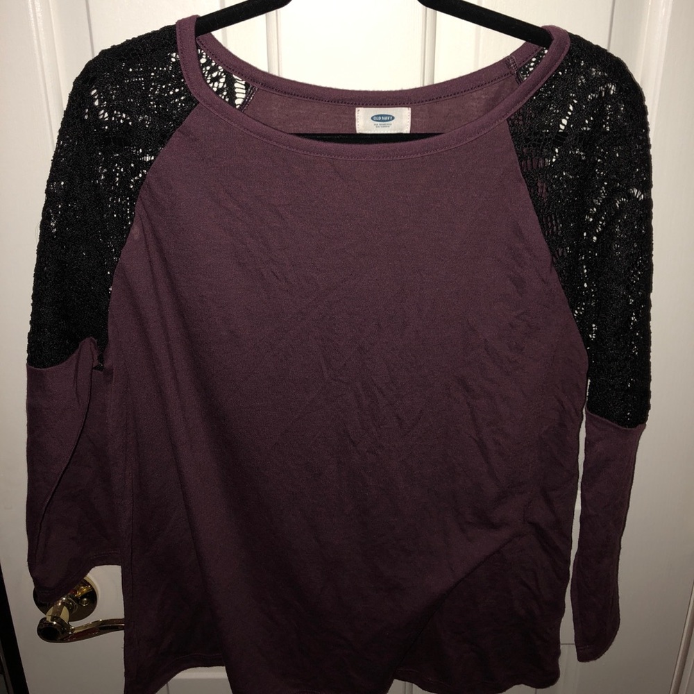 Purple dressy top medium old navy