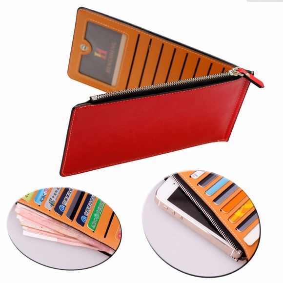 Womens Thin Multi Card Case Organizer Wallet - Picture 3 of 5