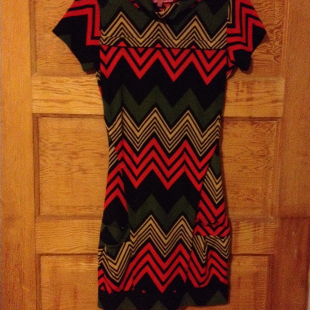 Vintage chevron dress