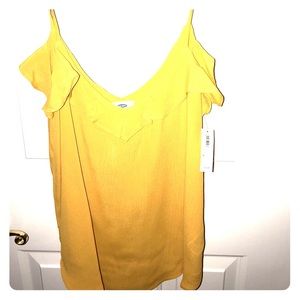 Mustard dressy top