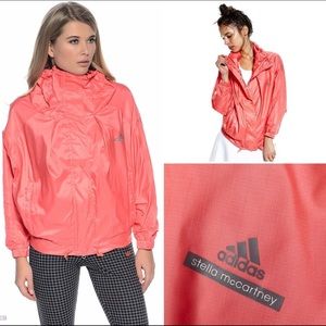Stella McCartney bright salmon windbreaker