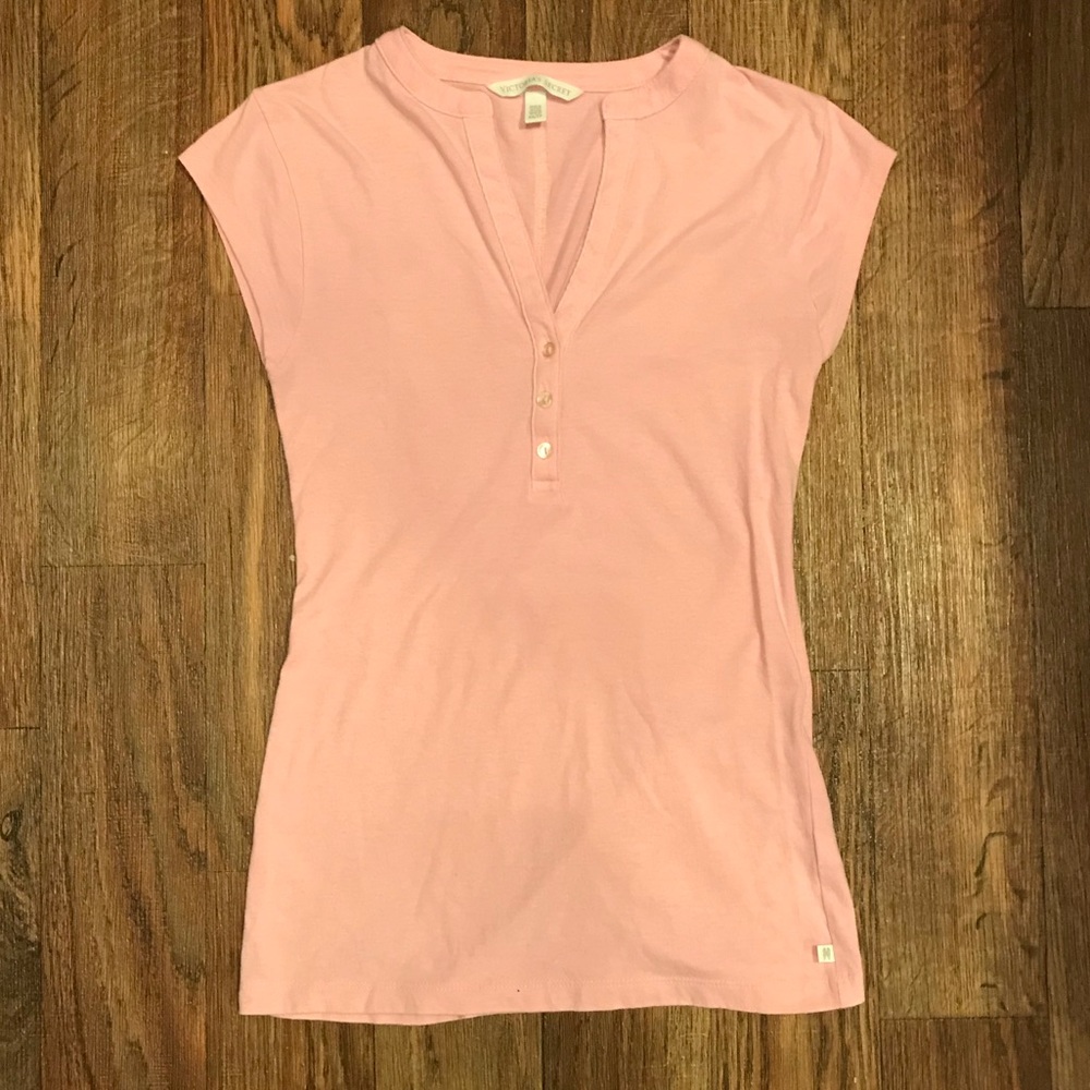 Victoria’s Secret Henley Tee (Apricot)