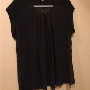 Daniel Rainn large sheer blouse overlay stitch fix
