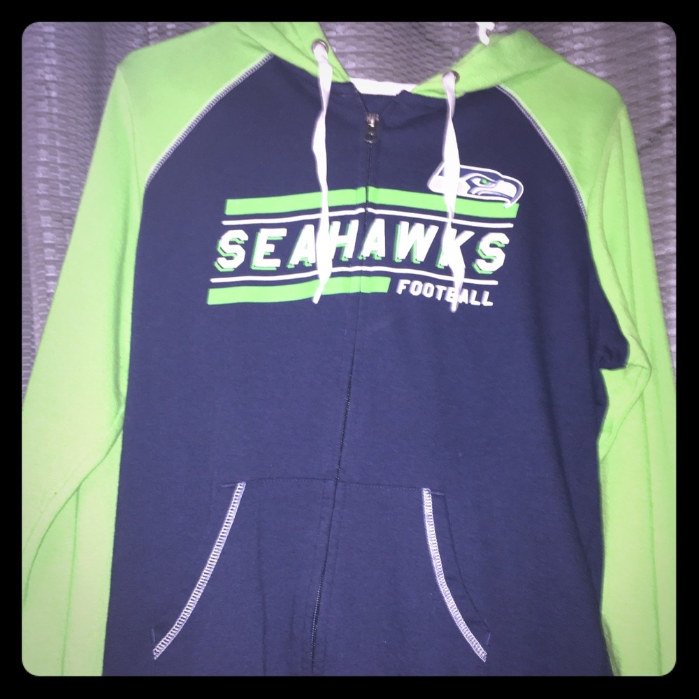 Women’s NFL Seattle Seahawks Zip up Hoodie Sz M