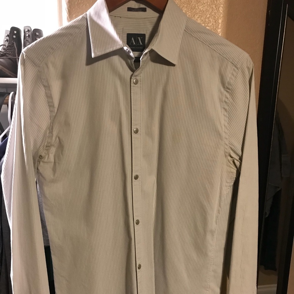 Armani exchange button down