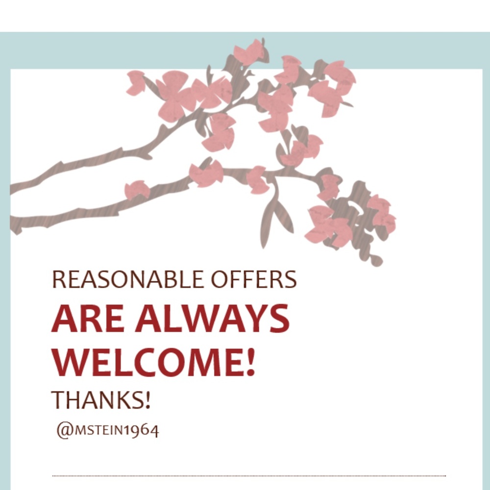 Offers are Welcome!
