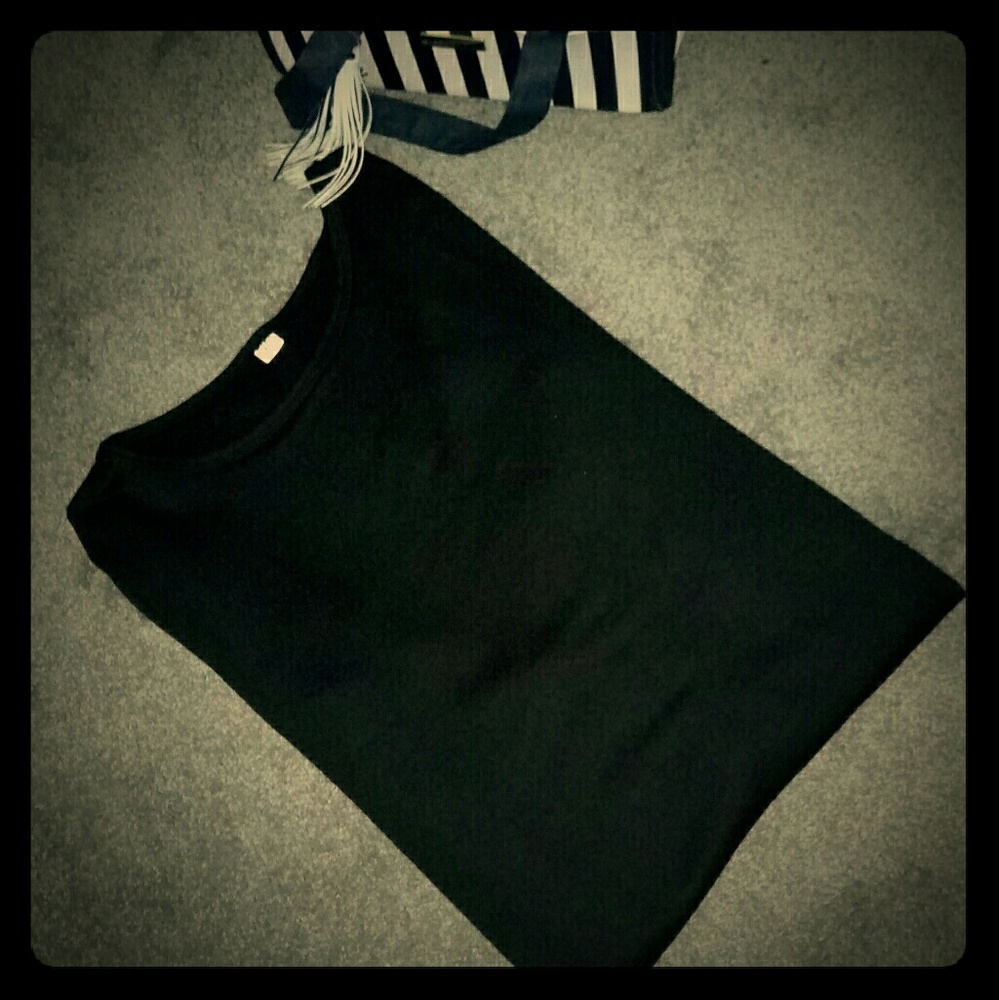 Nwot Black , Patchwork , Long -sleeved Shirt