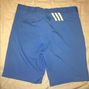 Adidas Men's 3-Stripe Golf Shorts-BLUE